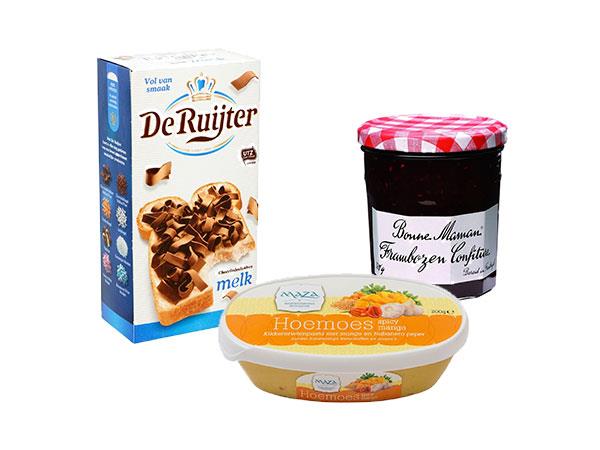 Broodsalade en zoet beleg