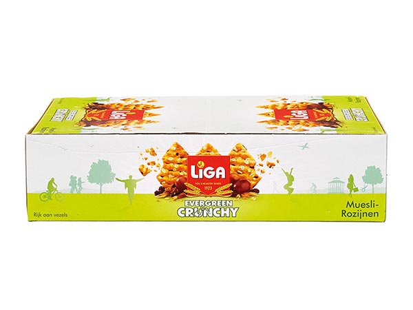 LIGA EVERGREEN MUESLI ROZIJNEN 41G X24ST