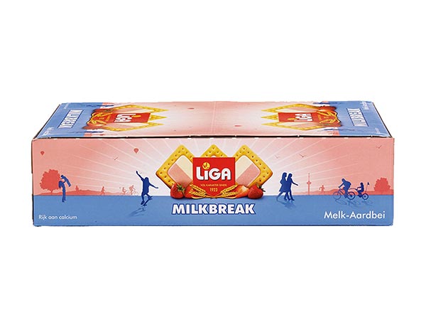 LIGA MILKBRAK AARDBEI 41GR X24ST