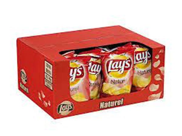 Doos Lay's chips naturel 20x40gr