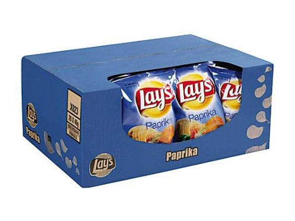 Doos Lay's chips paprika 20x40gr