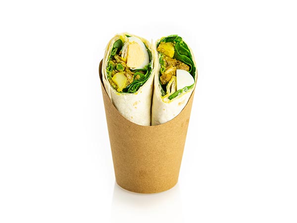 X BC Wrap Suriname roti chicken