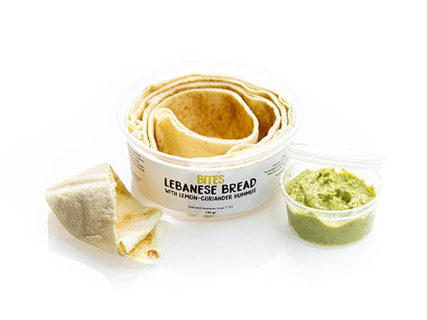 X BC Lebanese bread with lemon/cor. humm